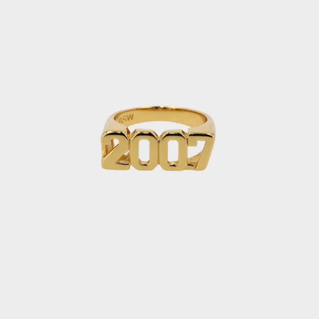 Fashion Winther Studio Birth Year Ring Guld