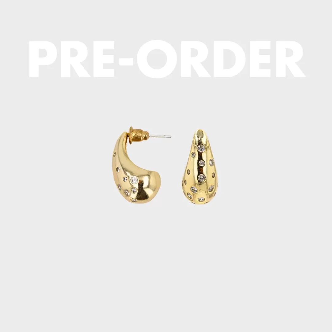 Online Winther Studio Drop Stone Øreringe - Pre-Order Guld