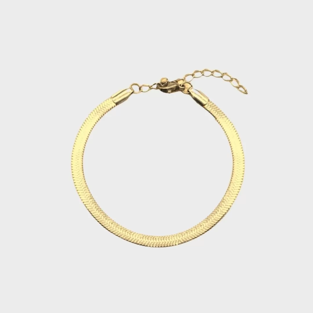 Shop Winther Studio Flat Snake Armbånd