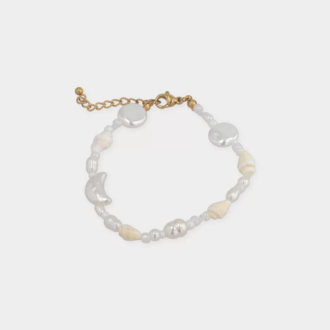 Best Sale Winther Studio Pearly Moon Armbånd Hvid